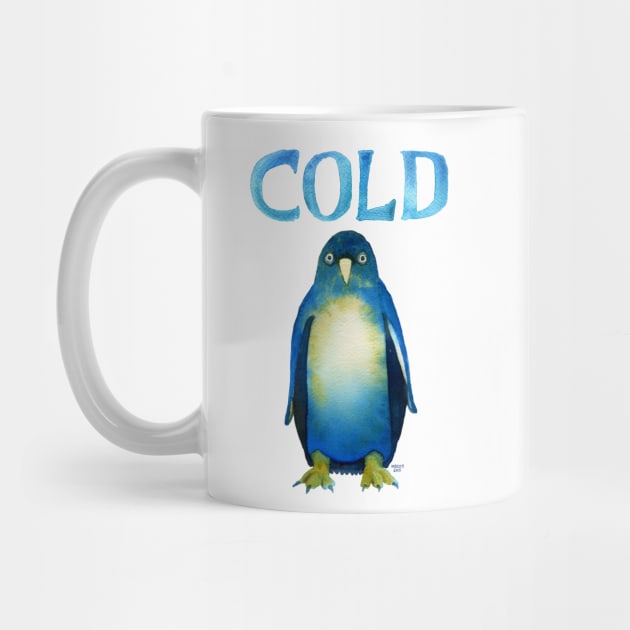 Cold Bird. Cold AF Penguin. by dotsofpaint